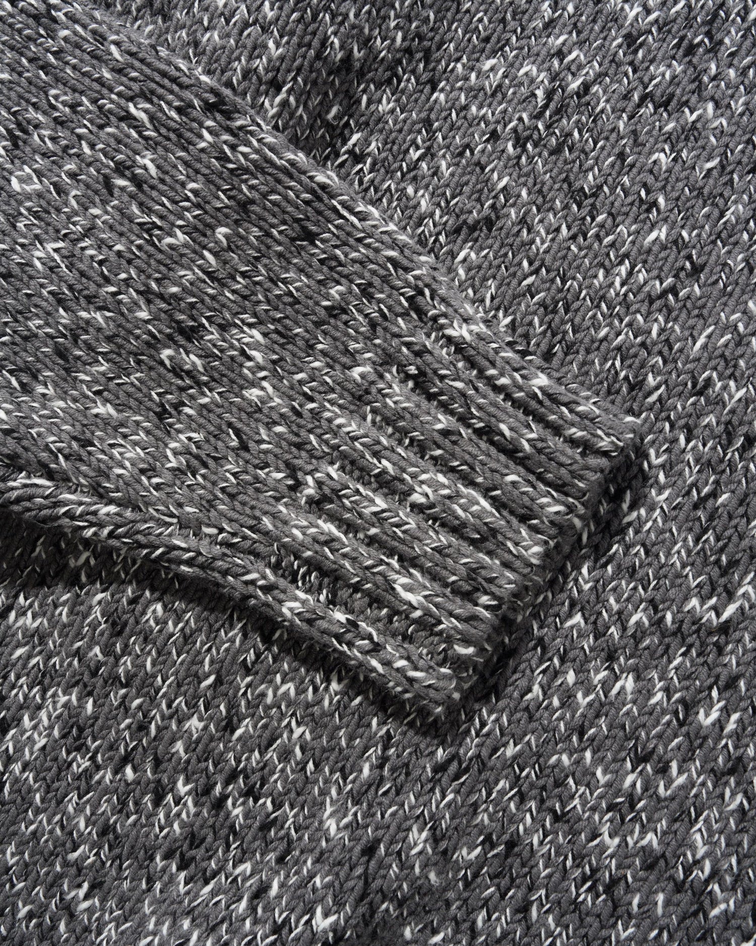 Speckle Knit Sweater, Charcoal