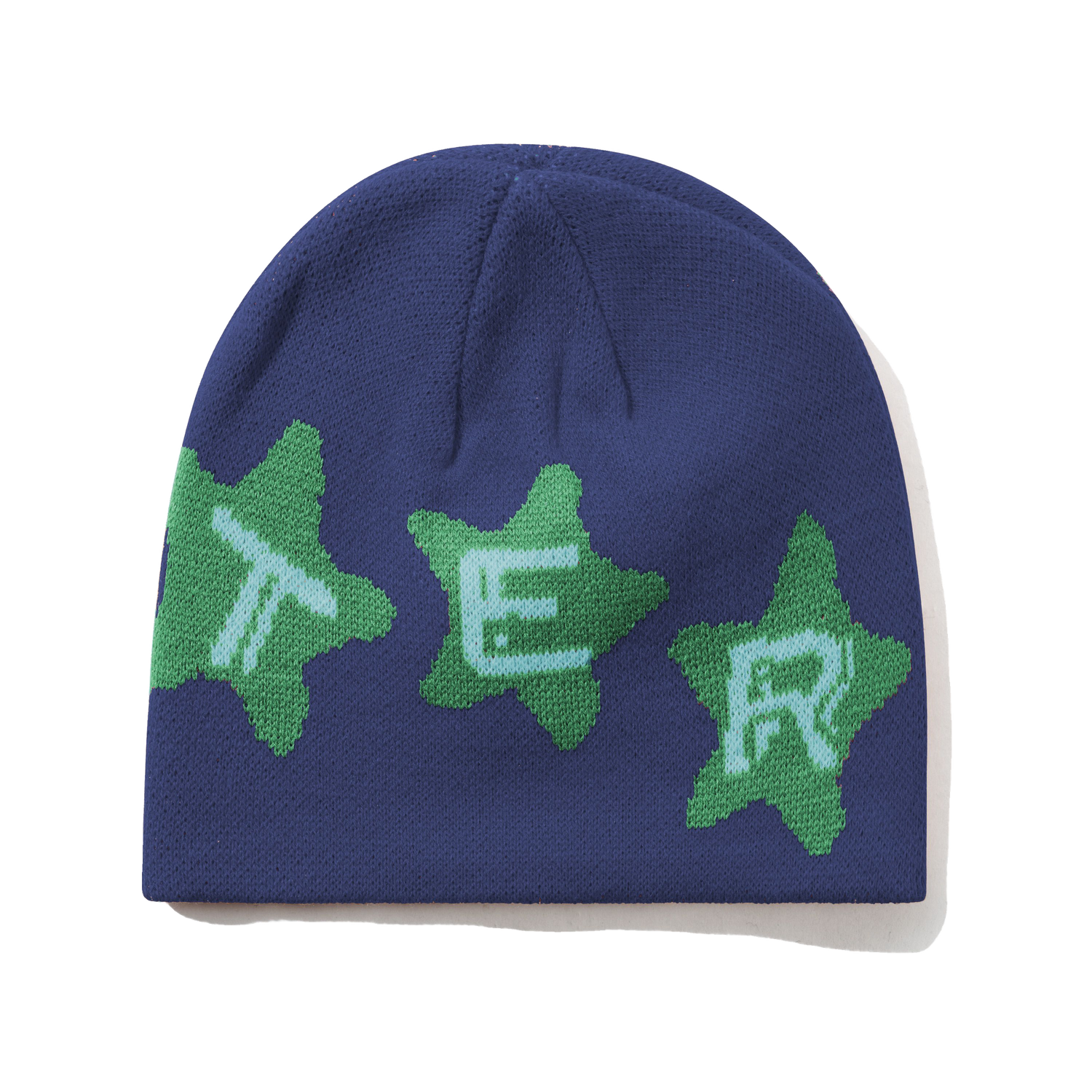 Stars Skully Beanie, Navy