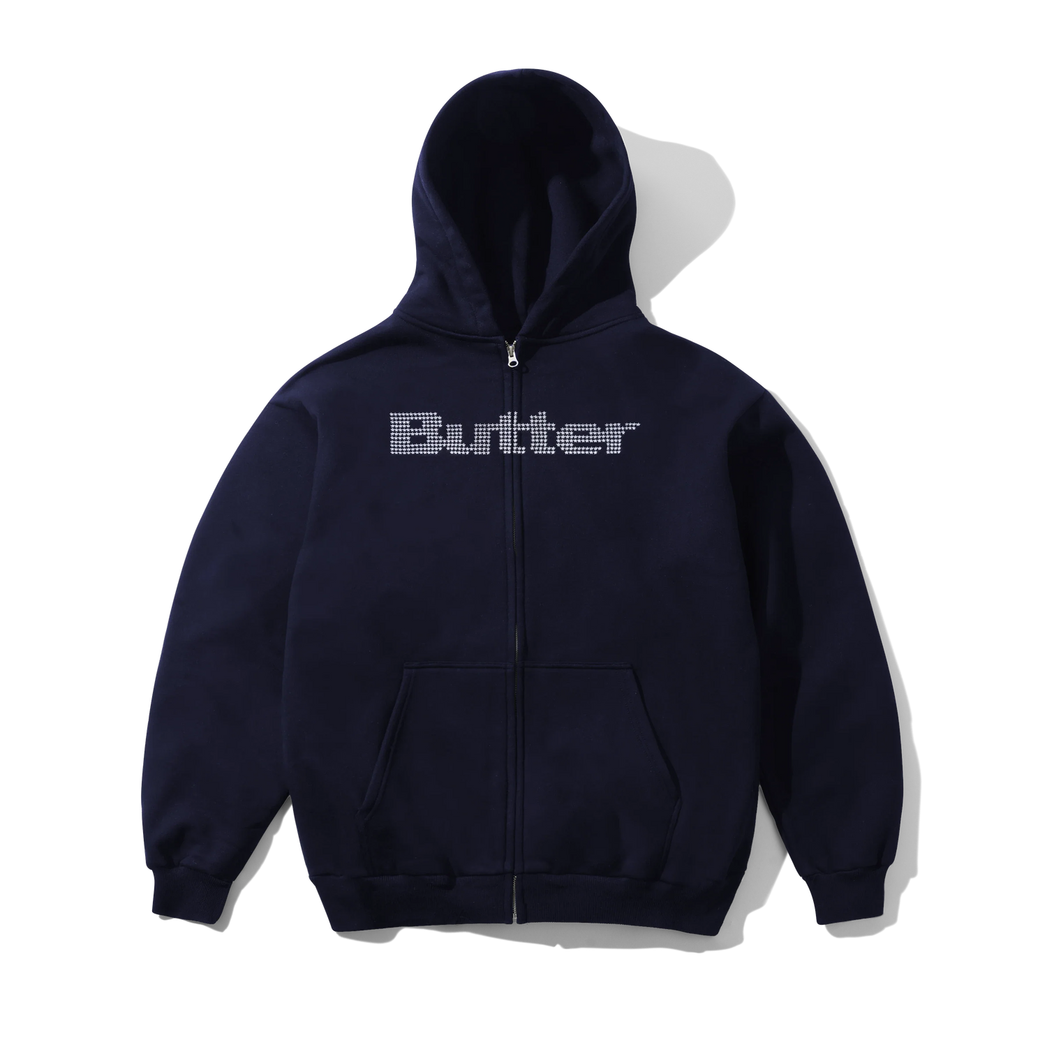 Stars Zip-Thru Hood, Navy