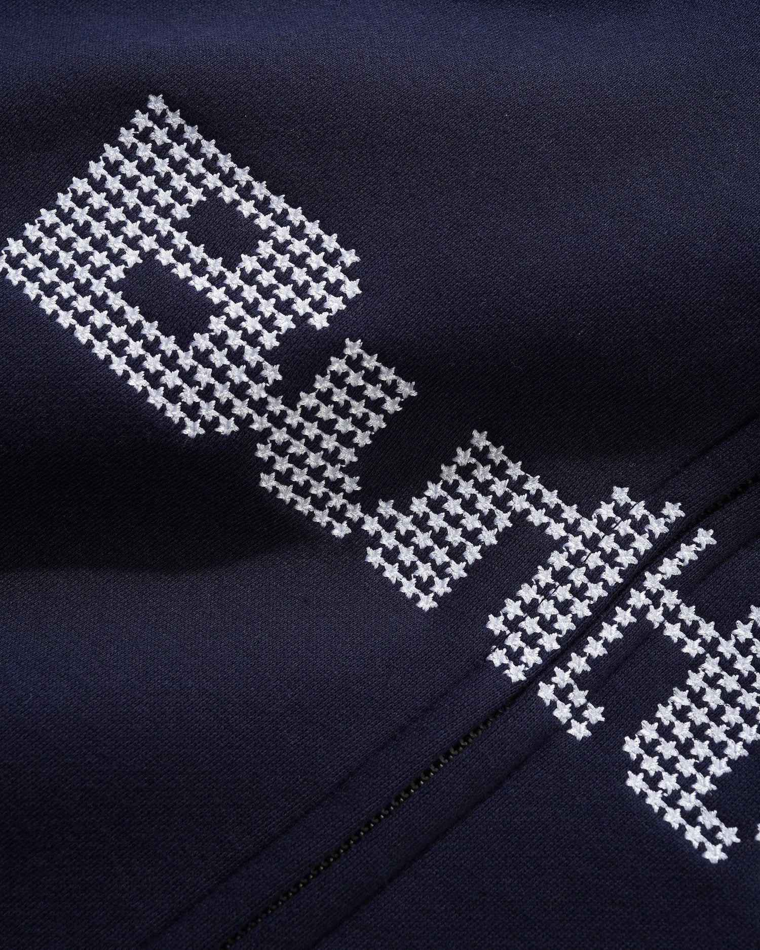 Stars Zip-Thru Hood, Navy