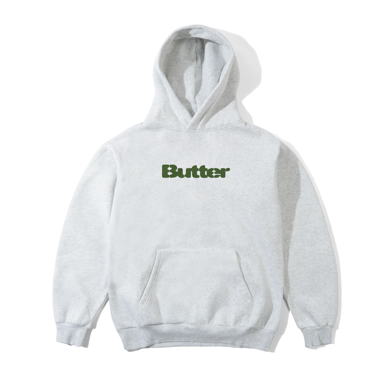 Stencil Logo Pullover Hood, Ash