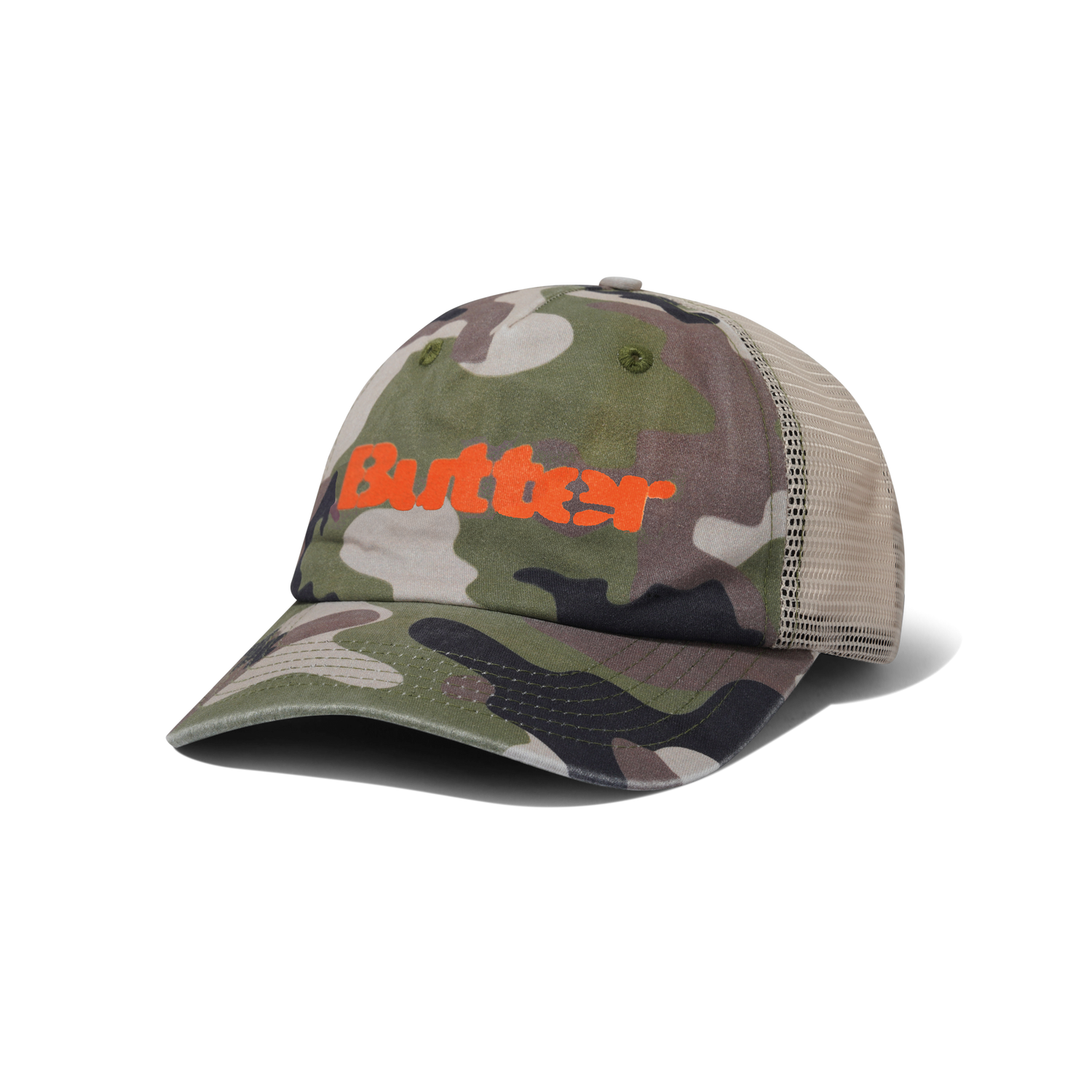 Stencil Trucker Cap, Camo