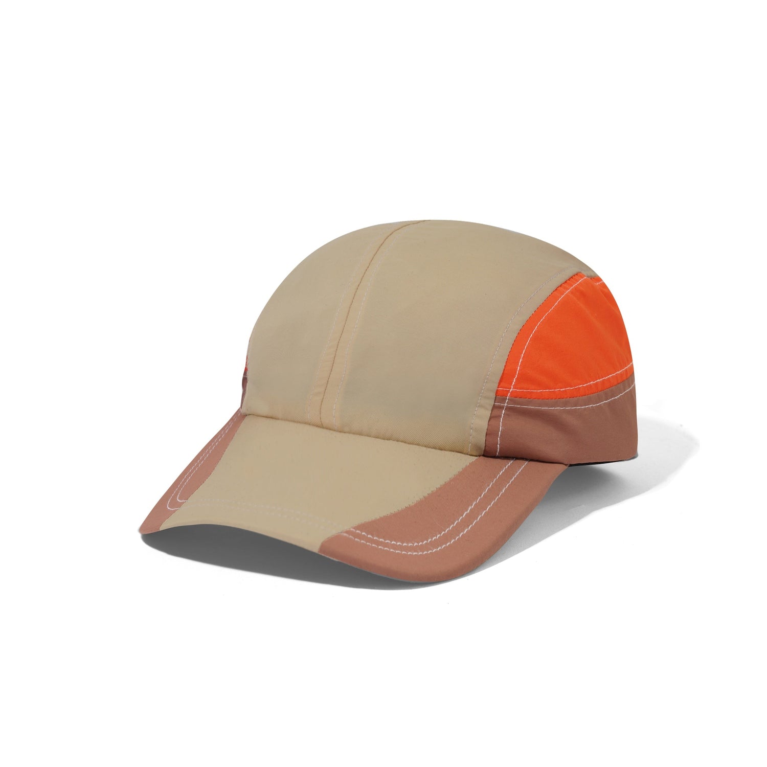 Stream 4 Panel Cap, Khaki / Citrus