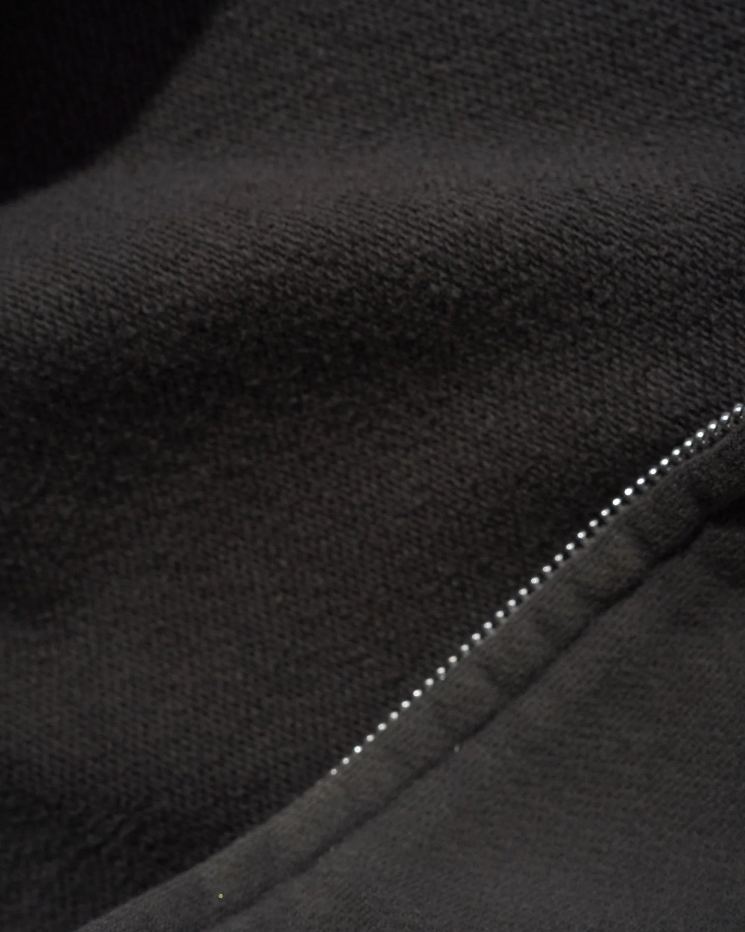 Stretch Zip-Thru Hood, Washed Black