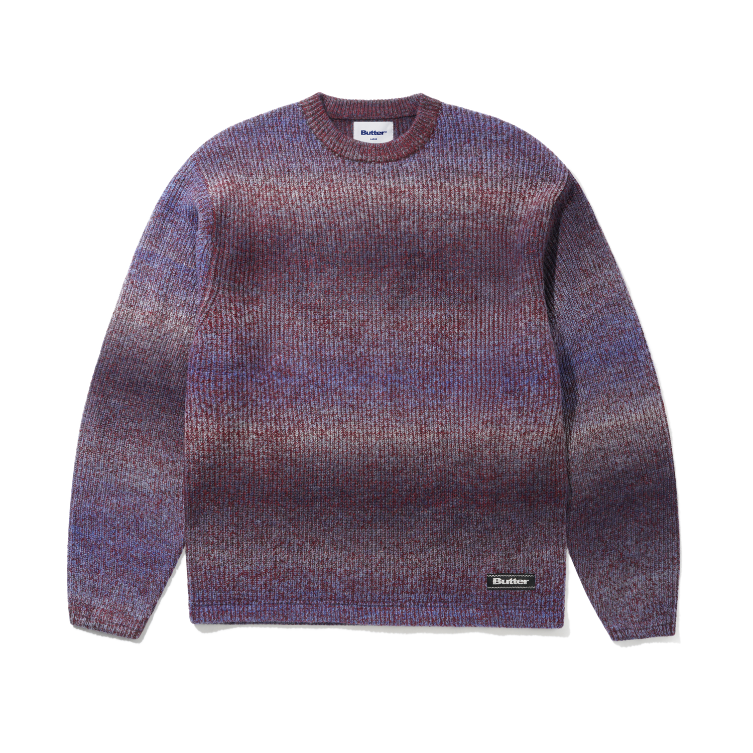 Stripe Knit Sweater, Blue