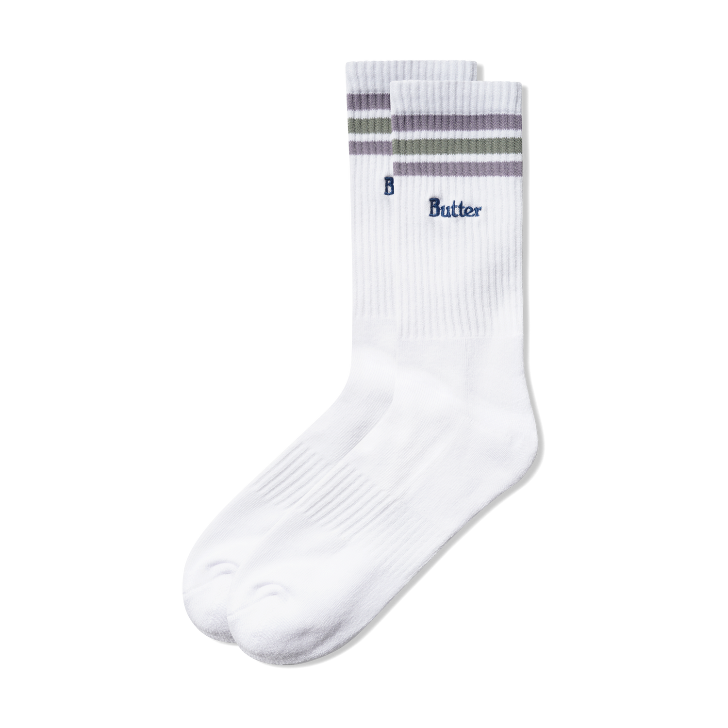 Stripe Socks, White