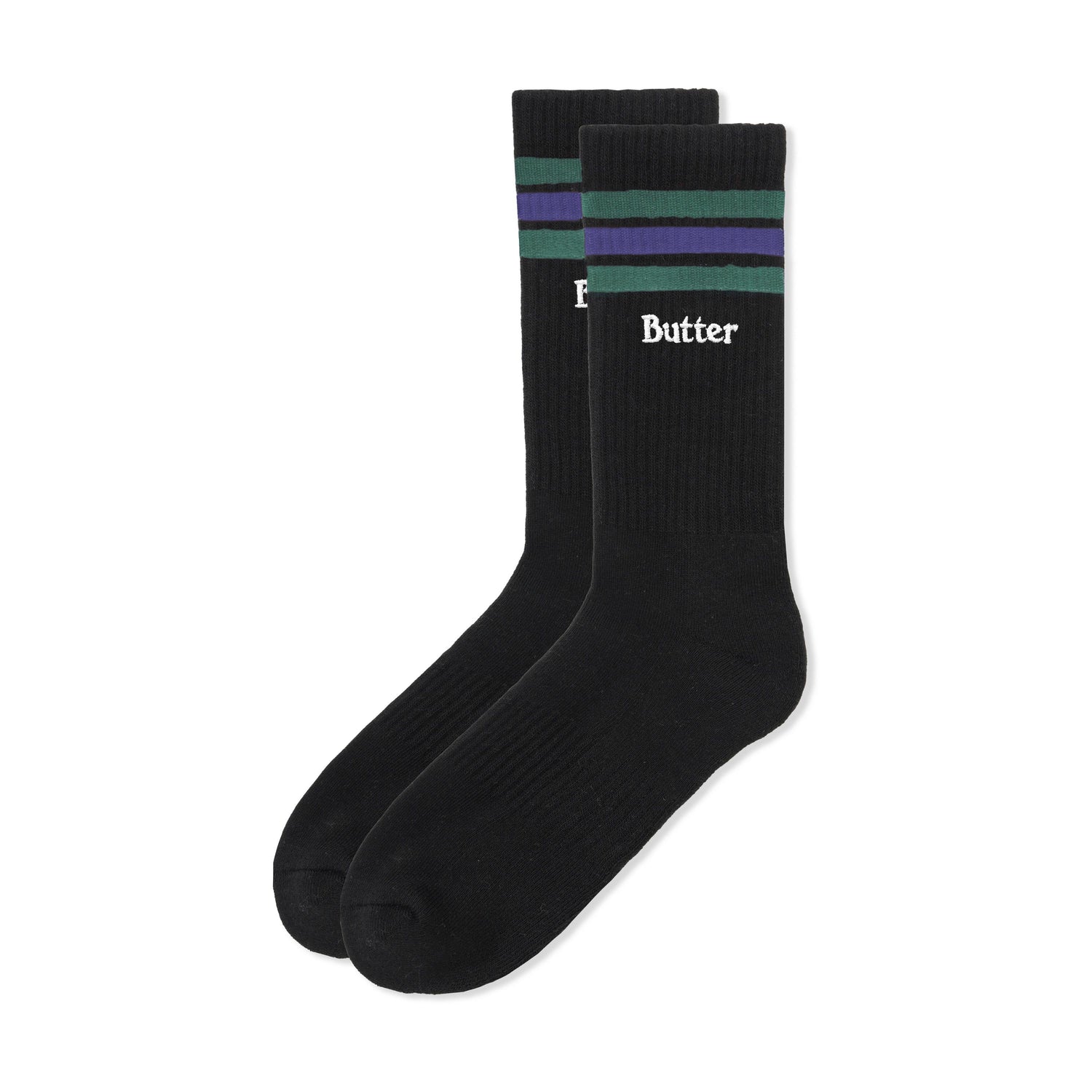 Stripe Socks, Black