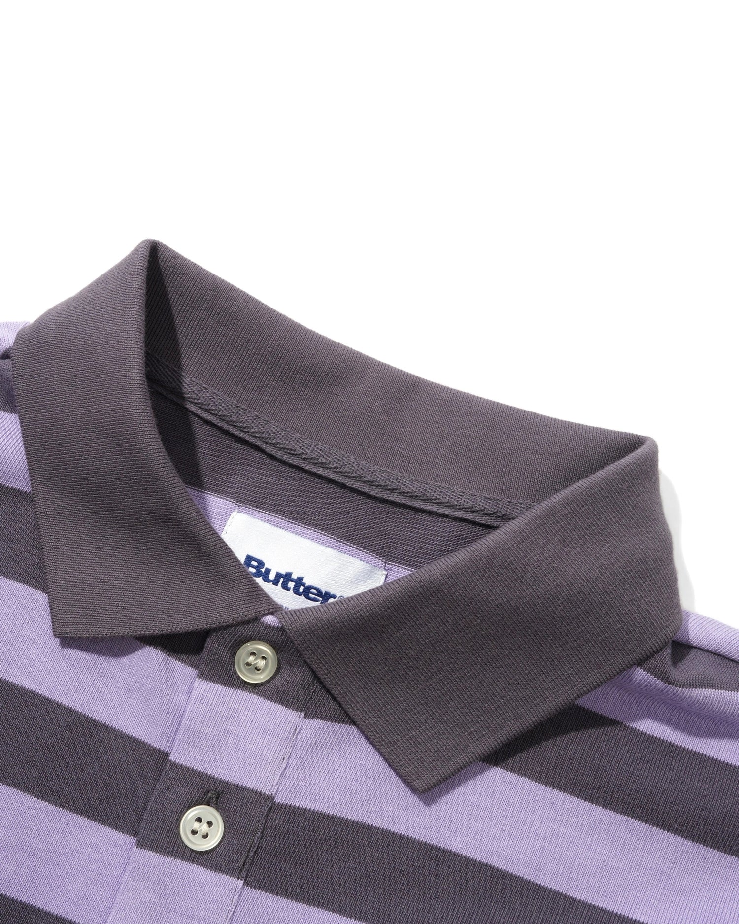 Striped Polo Shirt, Purple / Dusk