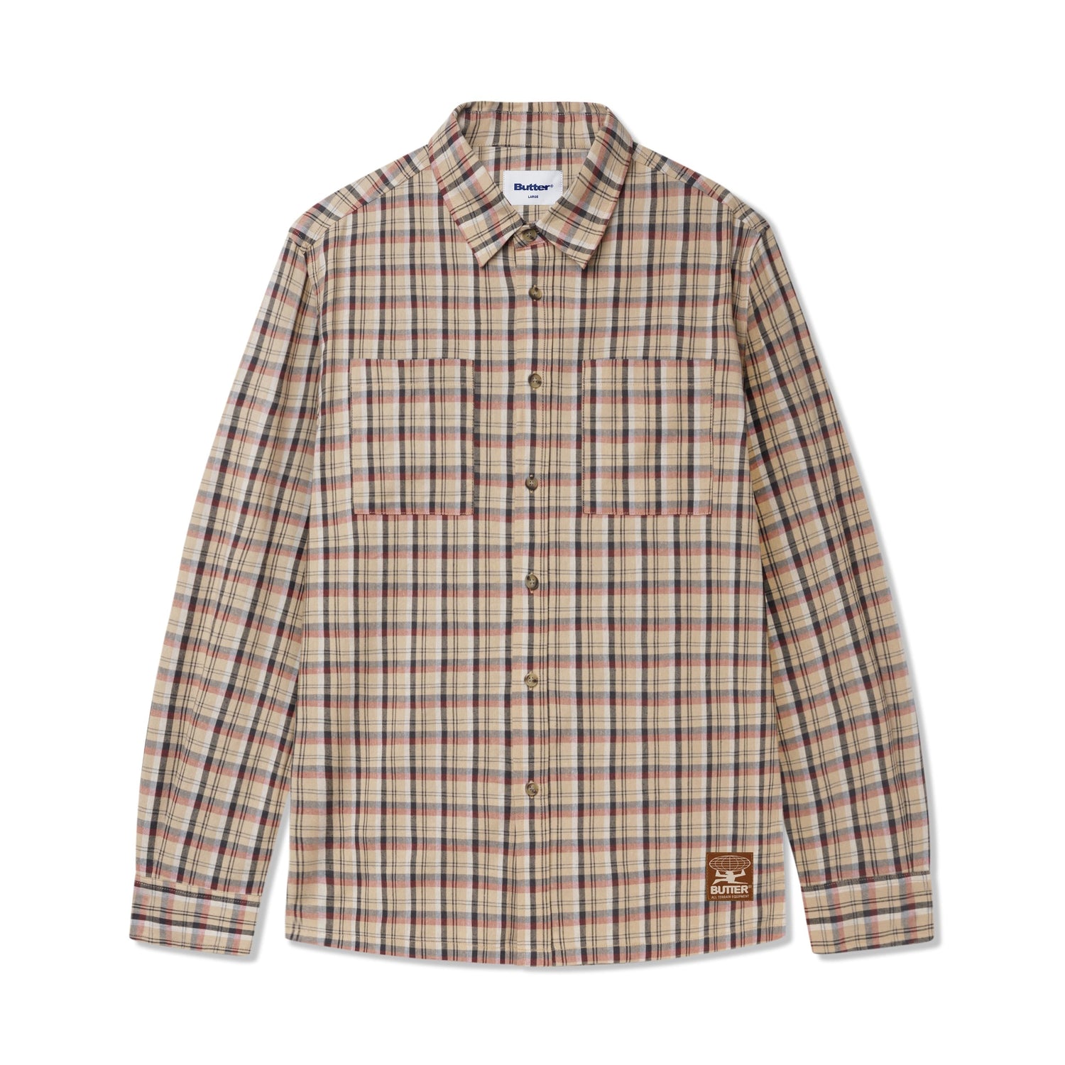 Terrain Plaid Shirt, Sand