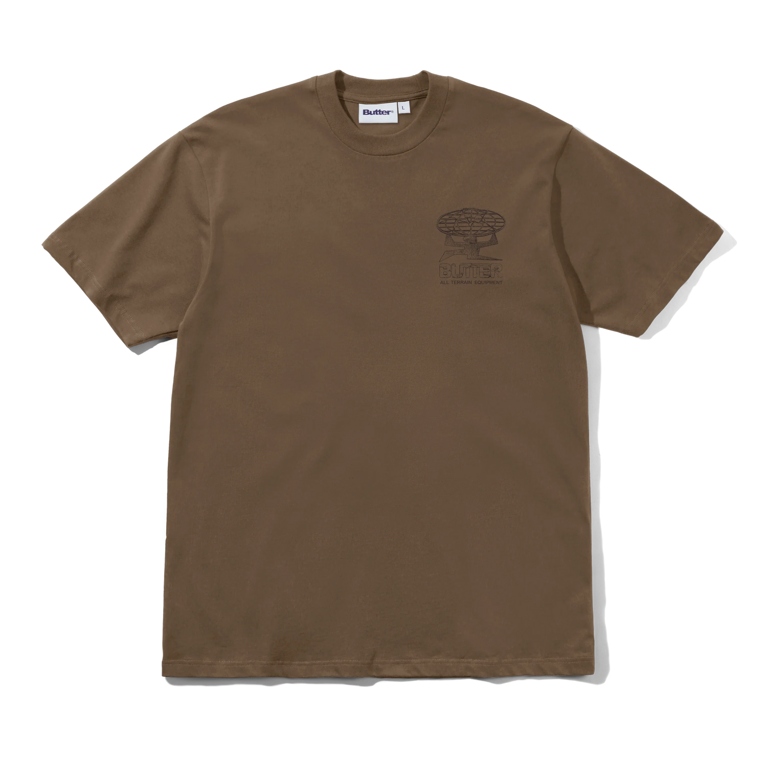 Terrain Tee, Dark Taupe