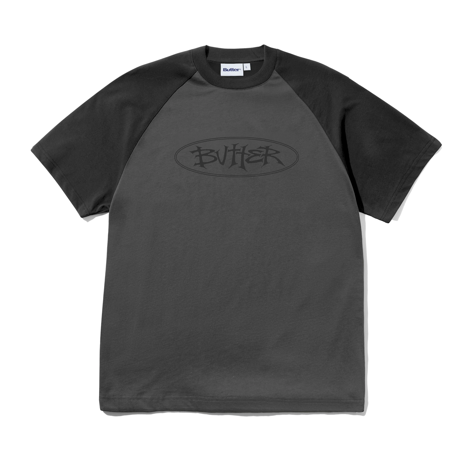 Tide Raglan Tee, Iron / Charcoal