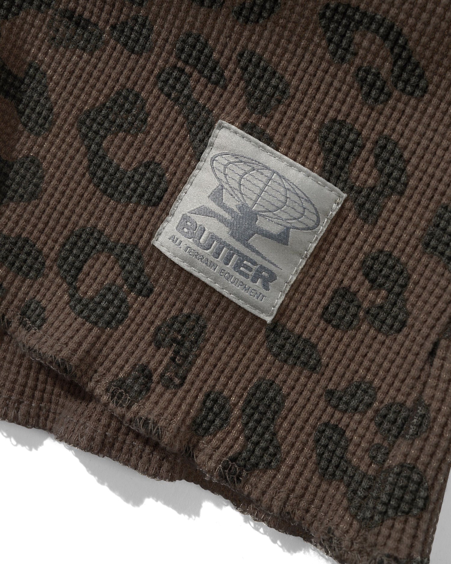 Waffle L/S Top, Leopard
