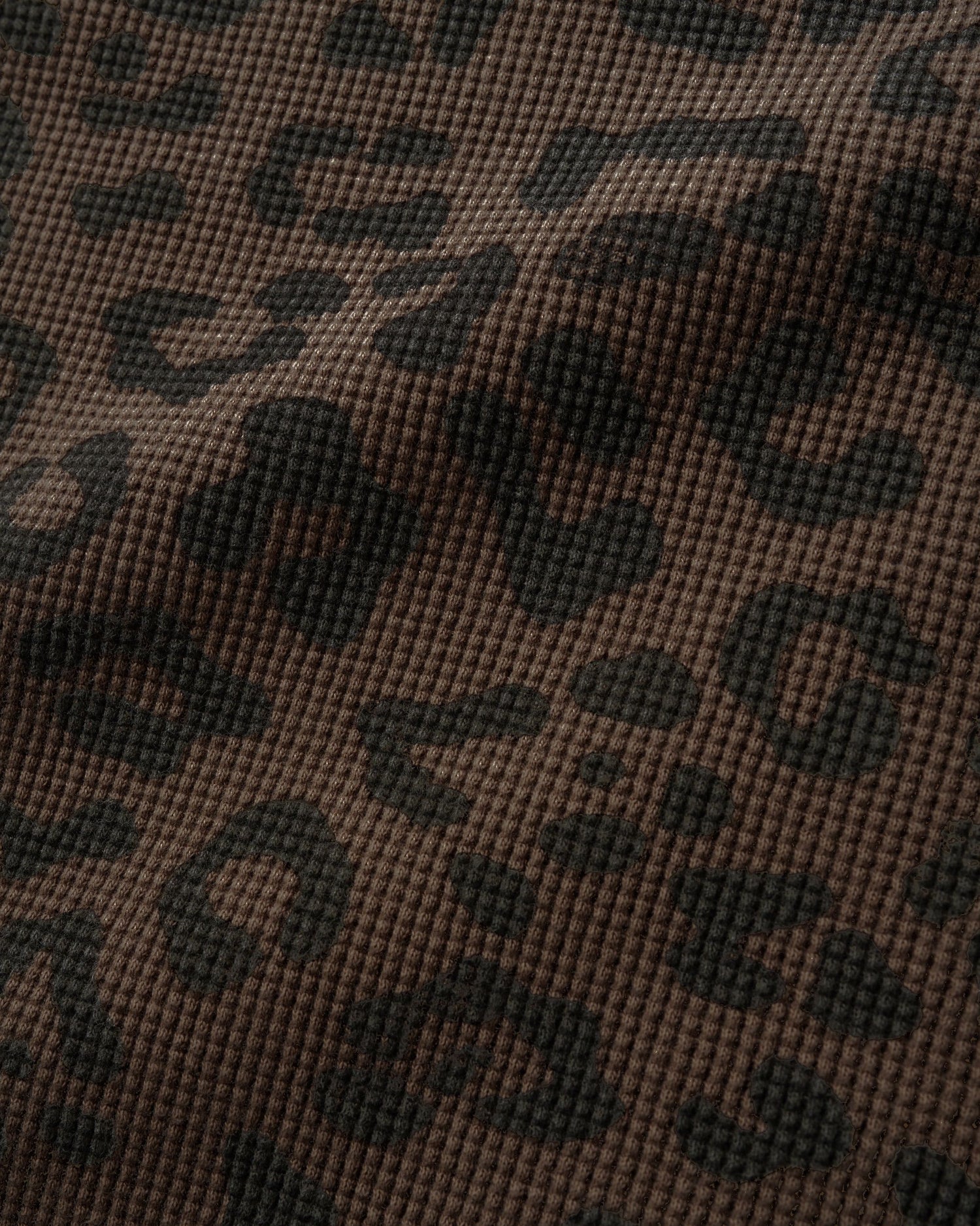 Waffle L/S Top, Leopard