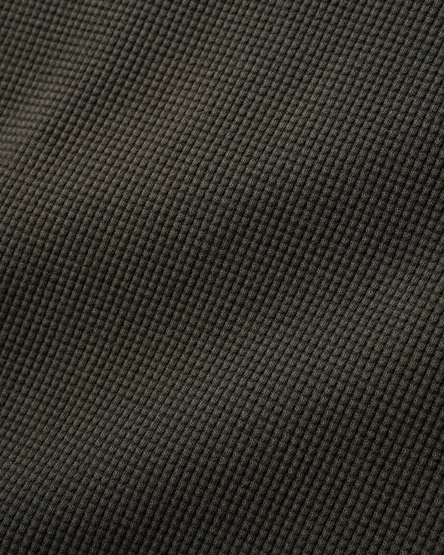 Waffle L/S Top, Washed Dark Grey