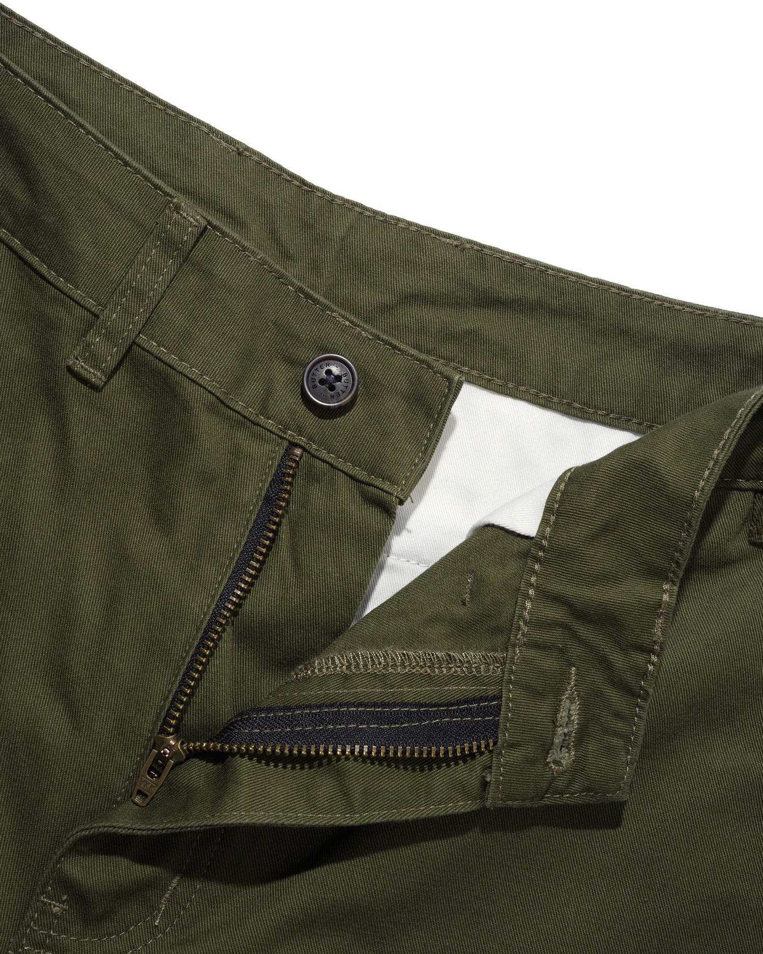Washed Relaxed Pants, Army