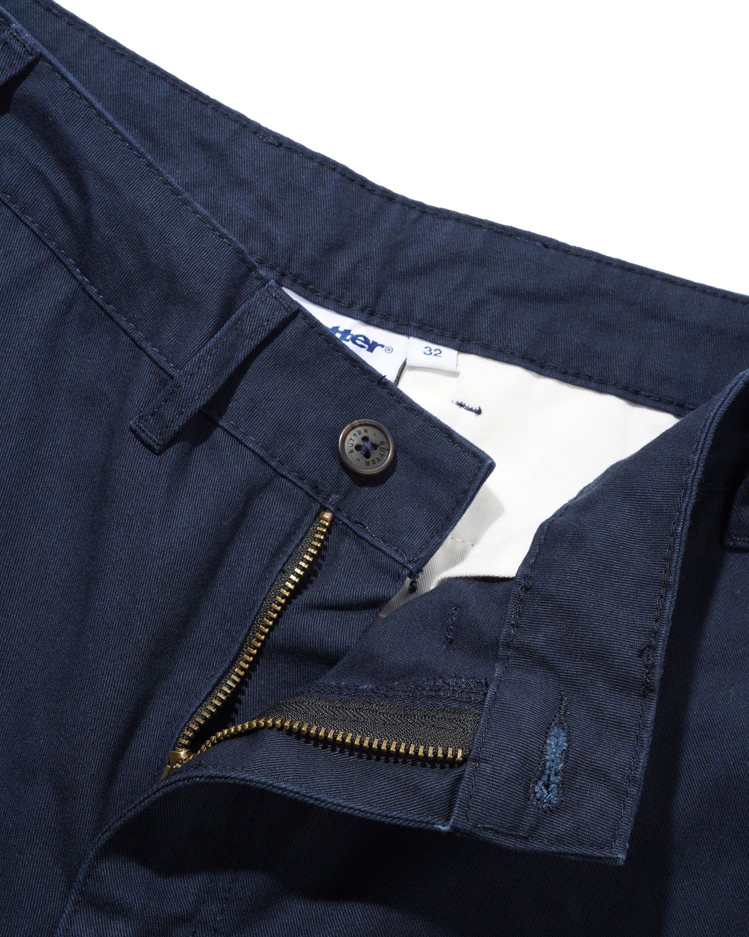 Washed Relaxed Pants, Navy