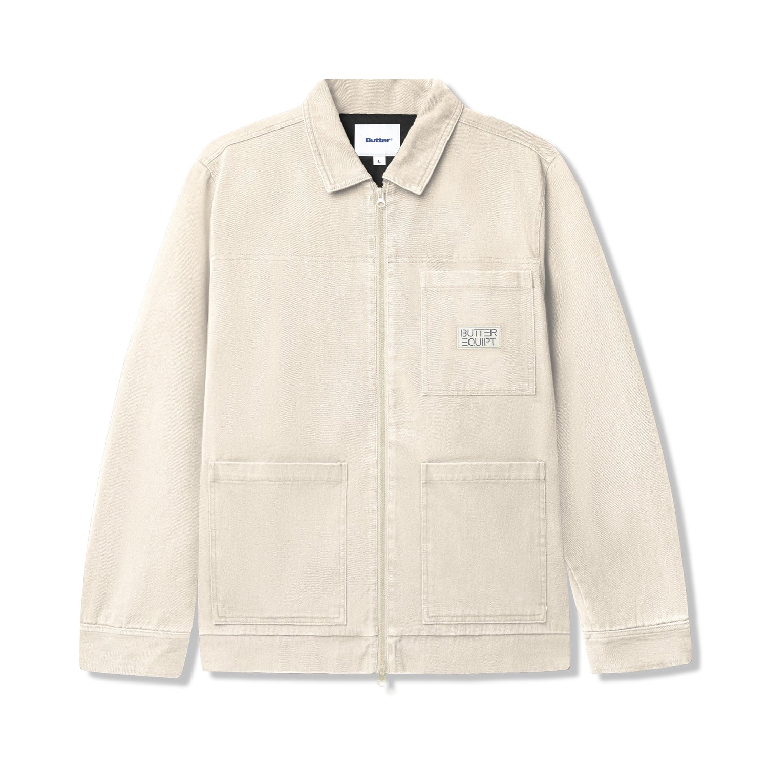 Washed Zip Up Jacket, Sand