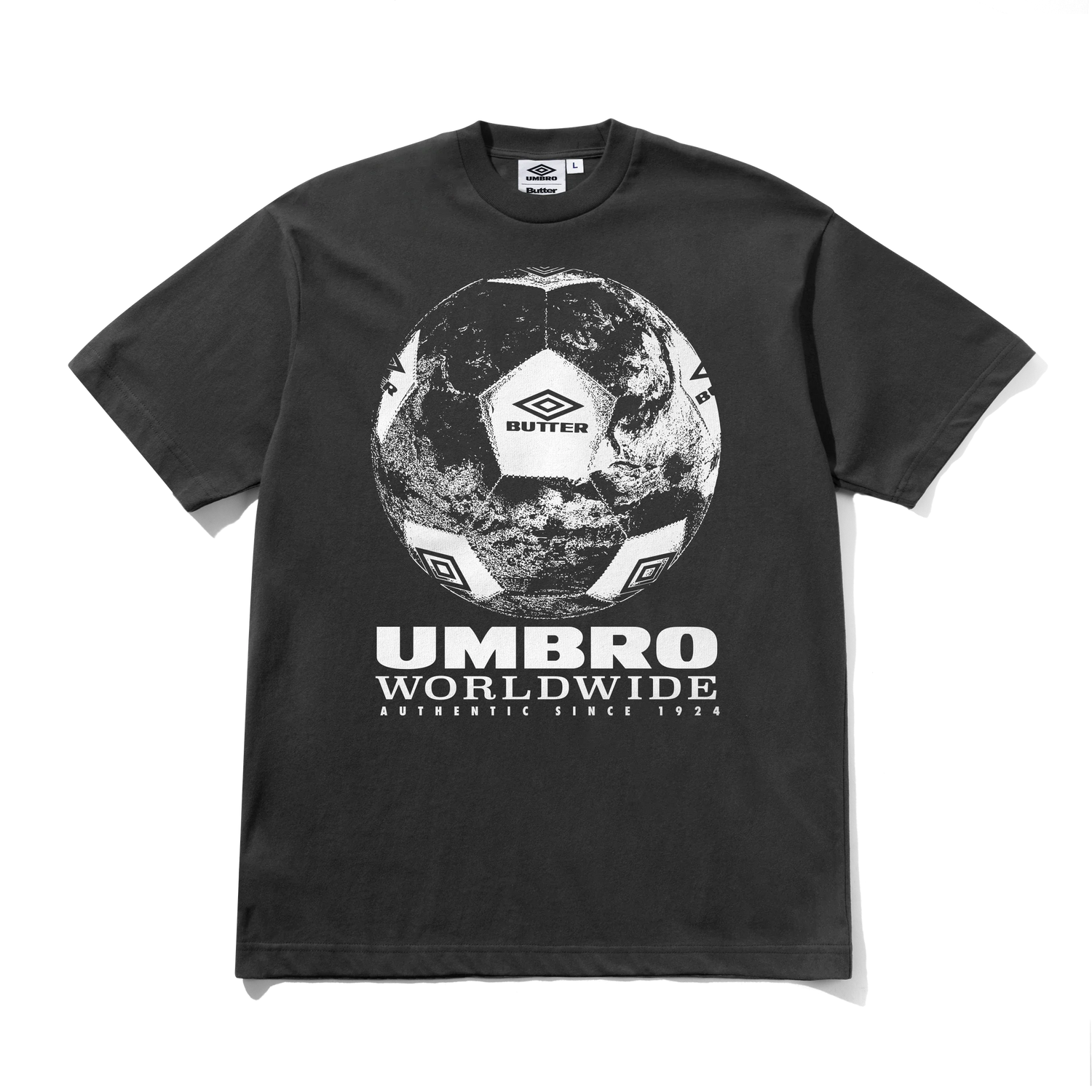 World Game Tee, Washed Black