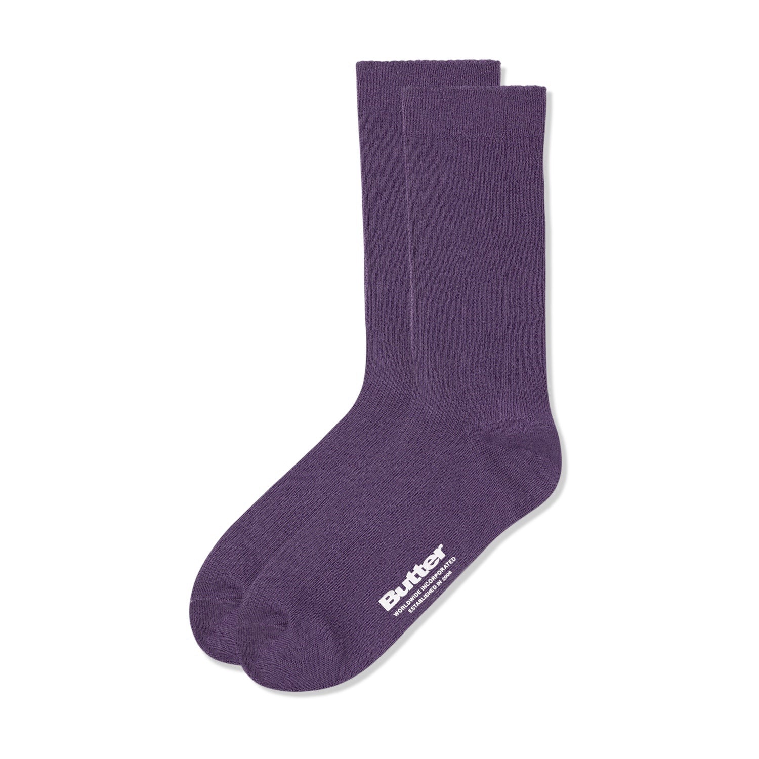 Pigment Dye Socks, Washed Mulberry