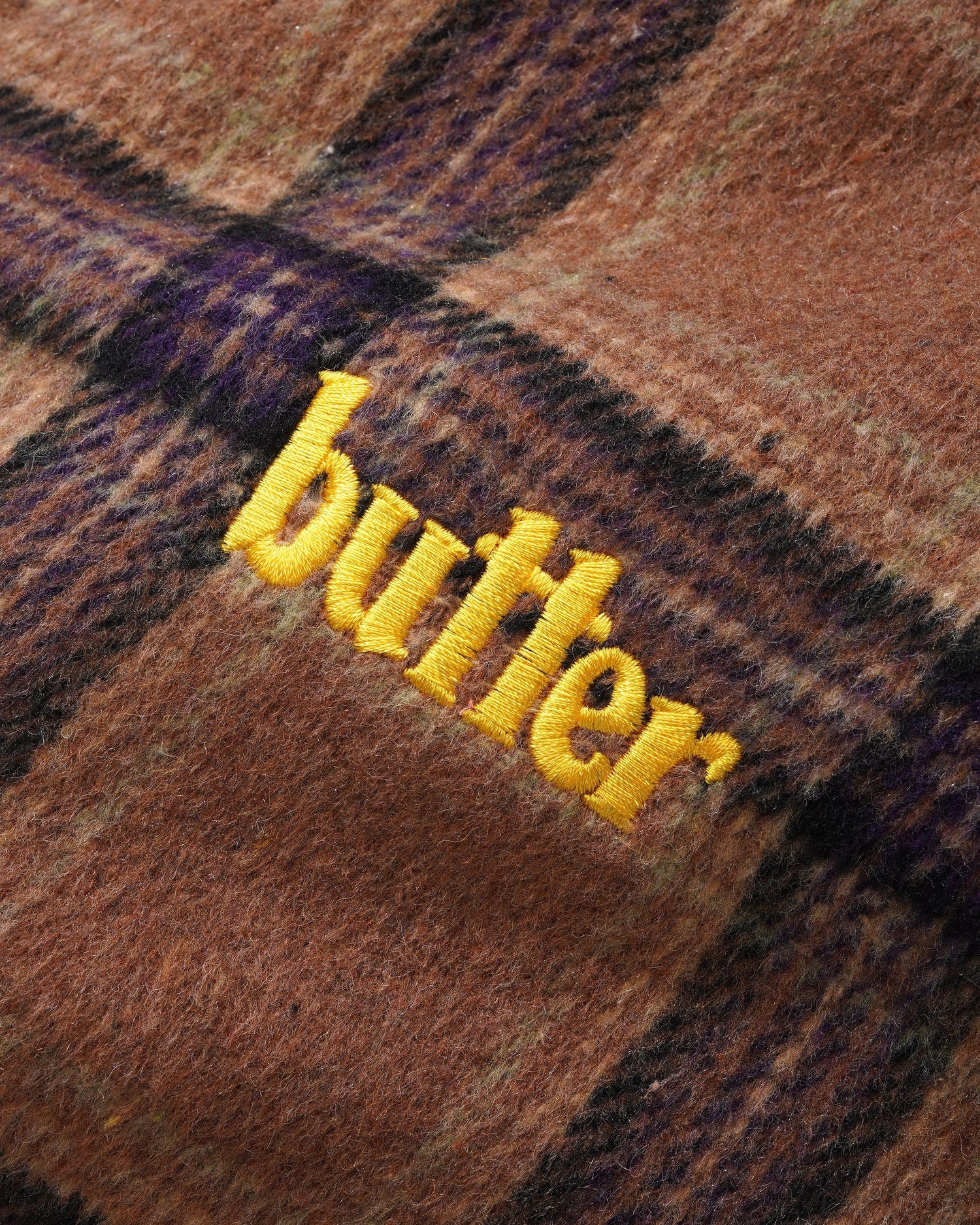 Butter Goods Plaid Flannel Insulated Overshirt Brown/Beige