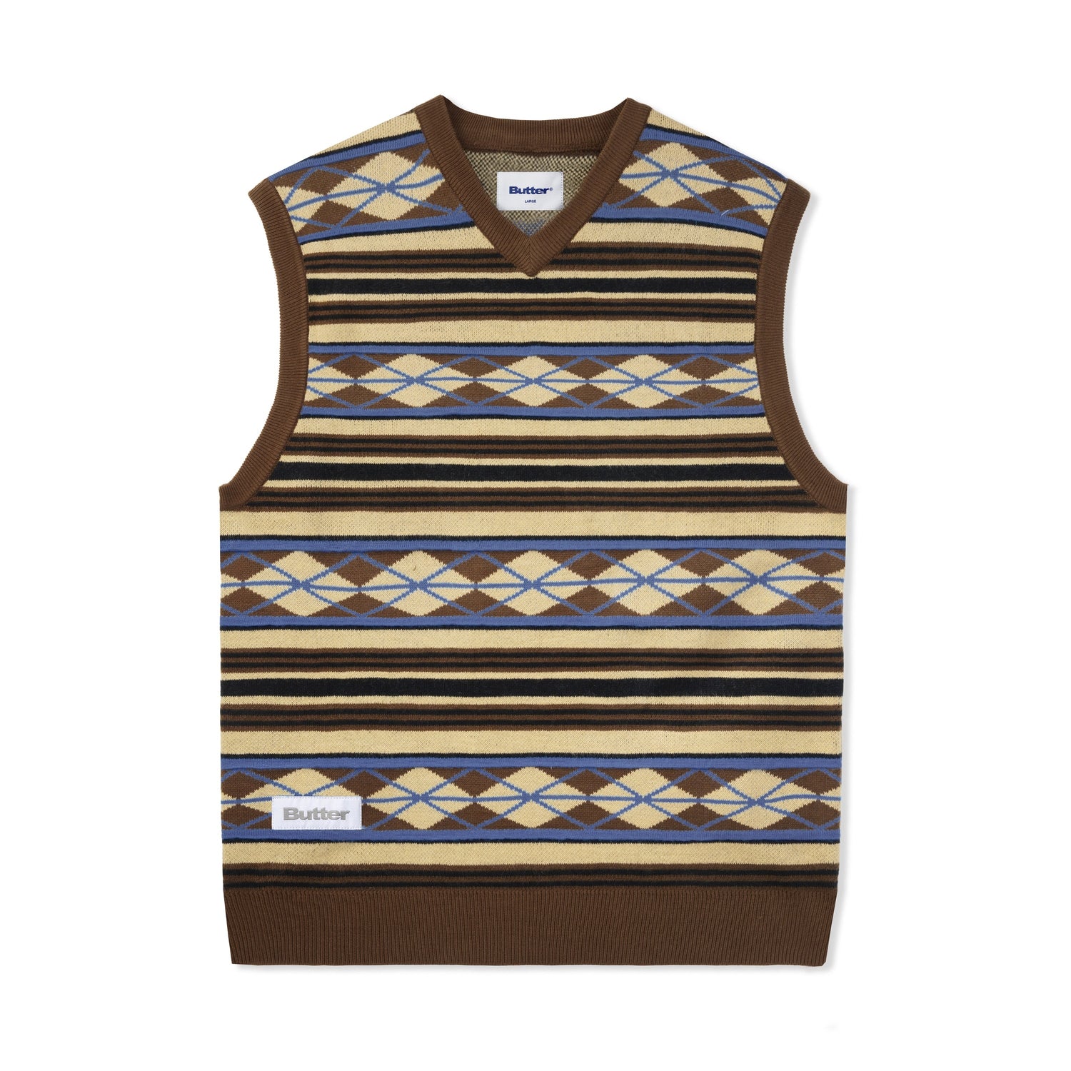 Wilson Knitted Vest, Brown