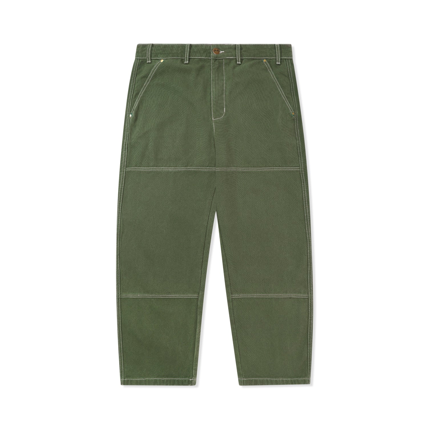 Work Double Knee Pants, Washed Army